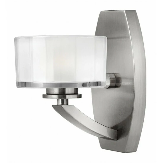Budget ❤️ Hinkley Lighting Hinkley Meridian 1-Light Sconce In Brushed Nickel ✨ 1 Budget ❤️ Hinkley Lighting Hinkley Meridian 1-Light Sconce In Brushed Nickel ✨