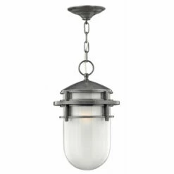 Outlet 👏 Hinkley Lighting Hinkley Reef 1-Light Outdoor Pendant In Hematite 🔥