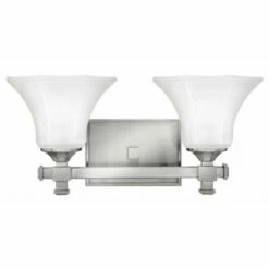 Promo 😍 Hinkley Lighting Hinkley Abbie 2-Light Vanity Light In Brushed Nickel 💯