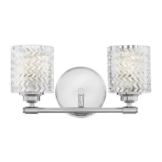 Flash Sale ๐ Hinkley Lighting Hinkley Elle 2-Light Vanity Light In Chrome ๐งจ 2 Flash Sale ๐ Hinkley Lighting Hinkley Elle 2-Light Vanity Light In Chrome ๐งจ - Image 2