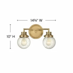 Flash Sale 🥰 Hinkley Lighting Hinkley Poppy 2-Light Vanity In Heritage Brass - Small 🌟 -Hinkley Lighting Sales unnamed file 1052