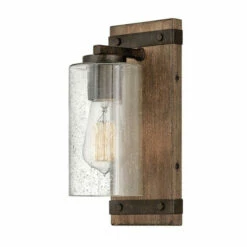 Discount ⌛ Hinkley Lighting Hinkley Sawyer 1-Light Vanity In Sequoia 🤩