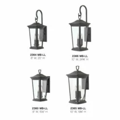 Coupon 🔔 Hinkley Lighting Hinkley Bromley 3-Light Outdoor Wall Mount Lantern In Museum Black 🥰 -Hinkley Lighting Sales unnamed file 1073
