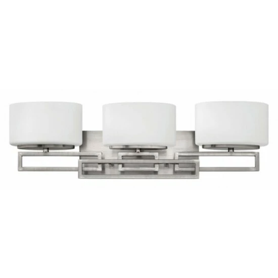 Hot Sale 🛒 Hinkley Lighting Hinkley Lanza 3-Light Vanity Light In Antique Nickel 😍 1 Hot Sale 🛒 Hinkley Lighting Hinkley Lanza 3-Light Vanity Light In Antique Nickel 😍