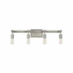 Flash Sale 🌟 Hinkley Lighting Hinkley Denton 4-Light Vanity In Pewter 👏