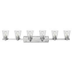 Discount 🔥 Hinkley Lighting Hinkley Avon 6-Light Vanity Light In Chrome With Clear 💯