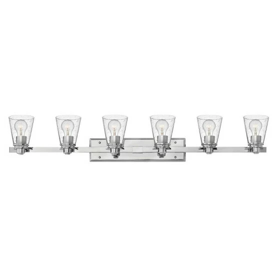 Discount 🔥 Hinkley Lighting Hinkley Avon 6-Light Vanity Light In Chrome With Clear 💯 1 Discount 🔥 Hinkley Lighting Hinkley Avon 6-Light Vanity Light In Chrome With Clear 💯