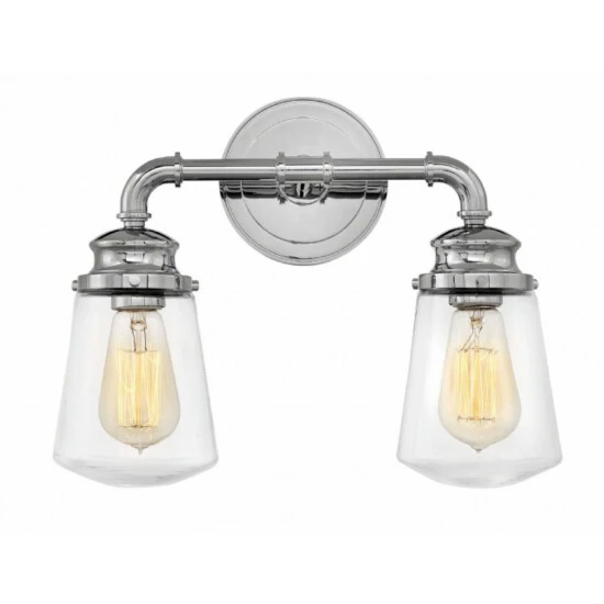 Best deal 🤩 Hinkley Lighting Hinkley Fritz 2-Light Vanity Light In Chrome ❤️ 1 Best deal 🤩 Hinkley Lighting Hinkley Fritz 2-Light Vanity Light In Chrome ❤️