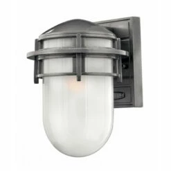 Best deal 🎉 Hinkley Lighting Hinkley Reef 1-Light Outdoor Wall Mount In Hematite 😉