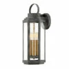 Discount ❤️ Hinkley Lighting Hinkley Danbury 3-Light Outdoor Wall Mount Lantern In Aged Zinc 🎉