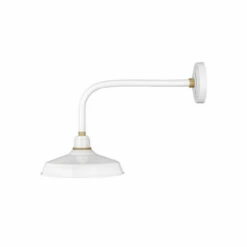 Promo 🎉 Hinkley Lighting Hinkley Foundry 1-Light Outdoor Wall Mount Lantern In Gloss White 🤩