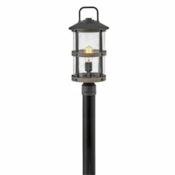 Coupon 🤩 Hinkley Lighting Hinkley Lakehouse 1-Light Outdoor Post Mount In Aged Zinc 🧨