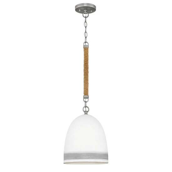 Promo π― Hinkley Lighting Hinkley Nash 1-Light Pendant In Antique Nickel With Grey Stripe - Small π 3 Promo π― Hinkley Lighting Hinkley Nash 1-Light Pendant In Antique Nickel With Grey Stripe - Small π - Image 3