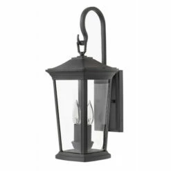 Flash Sale 😉 Hinkley Lighting Hinkley Bromley 2-Light Outdoor Wall Mount In Museum Black 🔔
