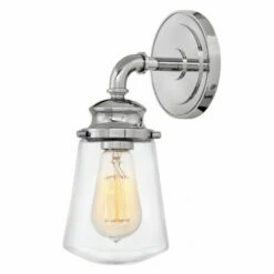 Budget 🧨 Hinkley Lighting Hinkley Fritz 1-Light Sconce In Chrome ✨