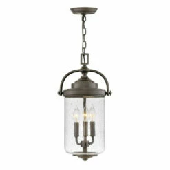 Best Sale 👏 Hinkley Lighting Hinkley Willoughby 3-Light Outdoor Pendant In Oil Rubbed Bronze 😀