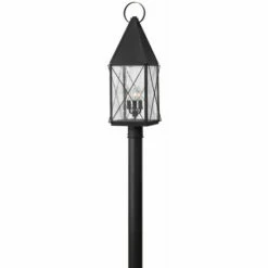 Buy 👏 Hinkley Lighting Hinkley York 3-Light Outdoor Post Mount In Black ⭐