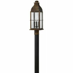 Buy 🔔 Hinkley Lighting Hinkley Bingham 3-Light Outdoor Post Mount In Sienna ✔️