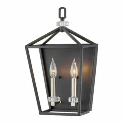Buy 💯 Hinkley Lighting Hinkley Stinson 2-Light Sconce In Black ❤️
