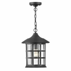 Coupon 🔔 Hinkley Lighting Hinkley Freeport 1-Light Outdoor Pendant In Textured Black 🤩