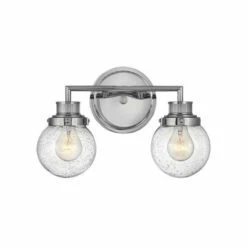 New 🛒 Hinkley Lighting Hinkley Poppy 2-Light Vanity In Chrome ❤️