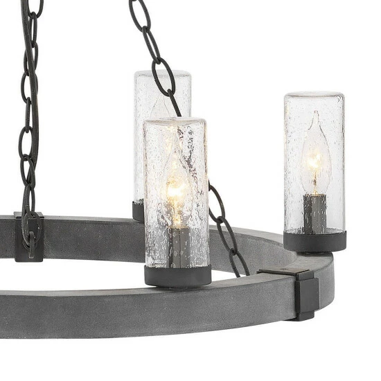 Discount ✨ Hinkley Lighting Hinkley Sawyer 6-Light Outdoor Chandelier In Aged Zinc ❤️ 3 Discount ✨ Hinkley Lighting Hinkley Sawyer 6-Light Outdoor Chandelier In Aged Zinc ❤️ - Image 3
