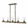 Brand new 🔥 Hinkley Lighting Hinkley Sawyer 5-Light Outdoor Linear Chandelier In Sequoia 🎁