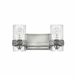 Budget ❤️ Hinkley Lighting Hinkley Nevis 2-Light Vanity In Polished Nickel 🔥