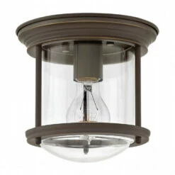 Hot Sale ✔️ Hinkley Lighting Hinkley Hadley 1-Light Flush Mount In Oil Rubbed Bronze With Clear 🥰