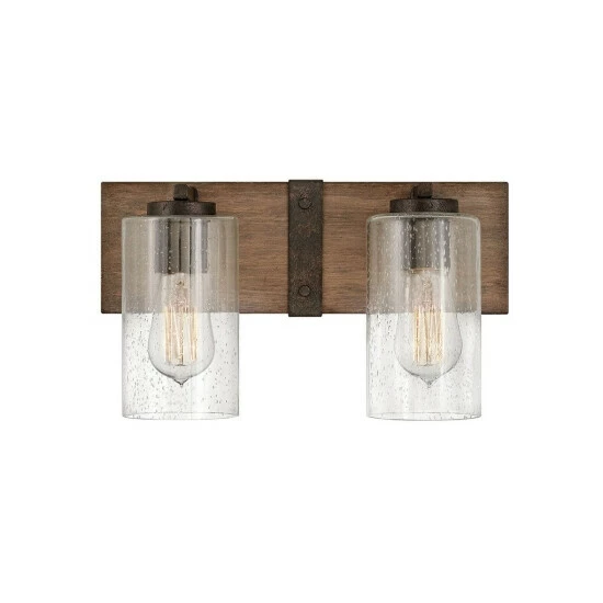 Brand new 😉 Hinkley Lighting Hinkley Sawyer 2-Light Vanity In Sequoia 🤩 1 Brand new 😉 Hinkley Lighting Hinkley Sawyer 2-Light Vanity In Sequoia 🤩