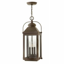Brand new 🥰 Hinkley Lighting Hinkley Anchorage 3-Light Outdoor Pendant In Light Oiled Bronze 🥰