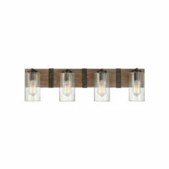 Best deal ⌛ Hinkley Lighting Hinkley Sawyer 4-Light Vanity In Sequoia ❤️
