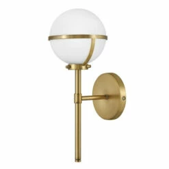 Buy 🧨 Hinkley Lighting Hinkley Hollis 1-Light Vanity In Heritage Brass 😉