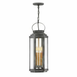Best reviews of 😀 Hinkley Lighting Hinkley Danbury 3-Light Outdoor Pendant In Aged Zinc 🔥