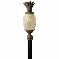 Deals 🔔 Hinkley Lighting Hinkley Plantation 1-Light Outdoor Post Mount In Pearl Bronze 🛒