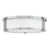 Best Sale 💯 Hinkley Lighting Hinkley Lowell 3-Light Flush Mount In Chrome 😉