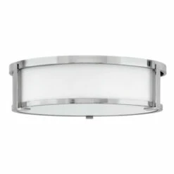 Best Sale 💯 Hinkley Lighting Hinkley Lowell 3-Light Flush Mount In Chrome 😉