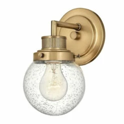 Flash Sale 😍 Hinkley Lighting Hinkley Poppy 1-Light Vanity In Heritage Brass 😉