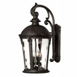 Outlet 😍 Hinkley Lighting Hinkley Windsor 4-Light Outdoor Wall Mount In Black 👏