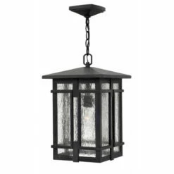 Outlet 🔥 Hinkley Lighting Hinkley Tucker 1-Light Outdoor Pendant In Museum Black 😉