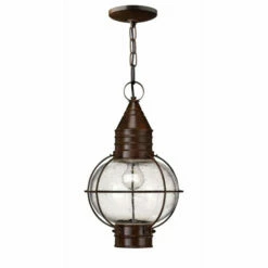 Best Sale 🌟 Hinkley Lighting Hinkley Cape Cod 1-Light Outdoor Pendant In Sienna Bronze 😍
