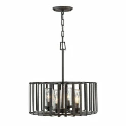 Buy 🧨 Hinkley Lighting Hinkley Reid 4-Light Outdoor Chandelier In Brushed Graphite 🎁