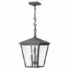 Budget 🥰 Hinkley Lighting Hinkley Trellis 3-Light Outdoor Pendant In Aged Zinc ⌛