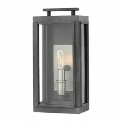 Hot Sale 🥰 Hinkley Lighting Hinkley Sutcliffe 1-Light Outdoor Wall Mount In Aged Zinc ⭐