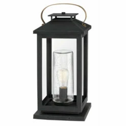 Best Sale 😍 Hinkley Lighting Hinkley Atwater 1-Light Outdoor Pier Mount In Black 🔥