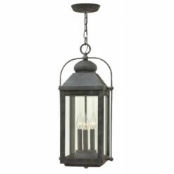 Cheap 🤩 Hinkley Lighting Hinkley Anchorage 3-Light Outdoor Pendant In Aged Zinc 🛒