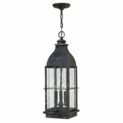 Best reviews of ✨ Hinkley Lighting Hinkley Bingham 3-Light Outdoor Pendant In Greystone 🛒