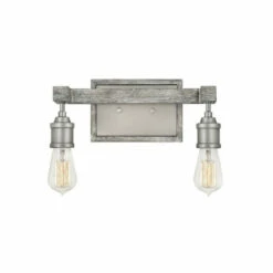 Budget 😉 Hinkley Lighting Hinkley Denton 2-Light Vanity In Pewter 🎁