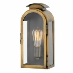 Deals 🎁 Hinkley Lighting Hinkley Rowley 1-Light Outdoor Wall Mount In Light Antique Brass 🥰