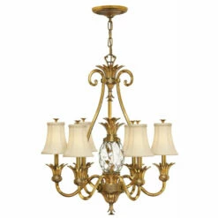 Outlet 🥰 Hinkley Lighting Hinkley Plantation 7-Light Chandelier In Burnished Brass 👏